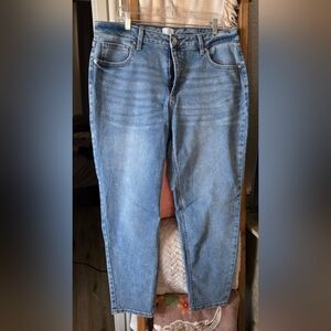 Time and Tru Light Blue High-Rise Straight Jeans